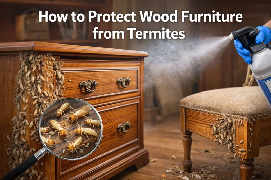how to protect wood furniture from termites