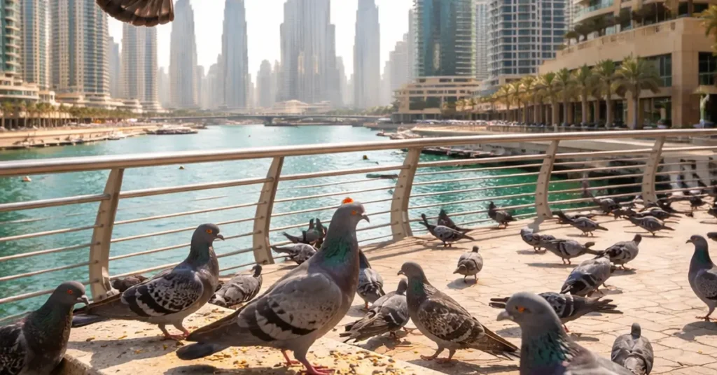 pigeons in dubai