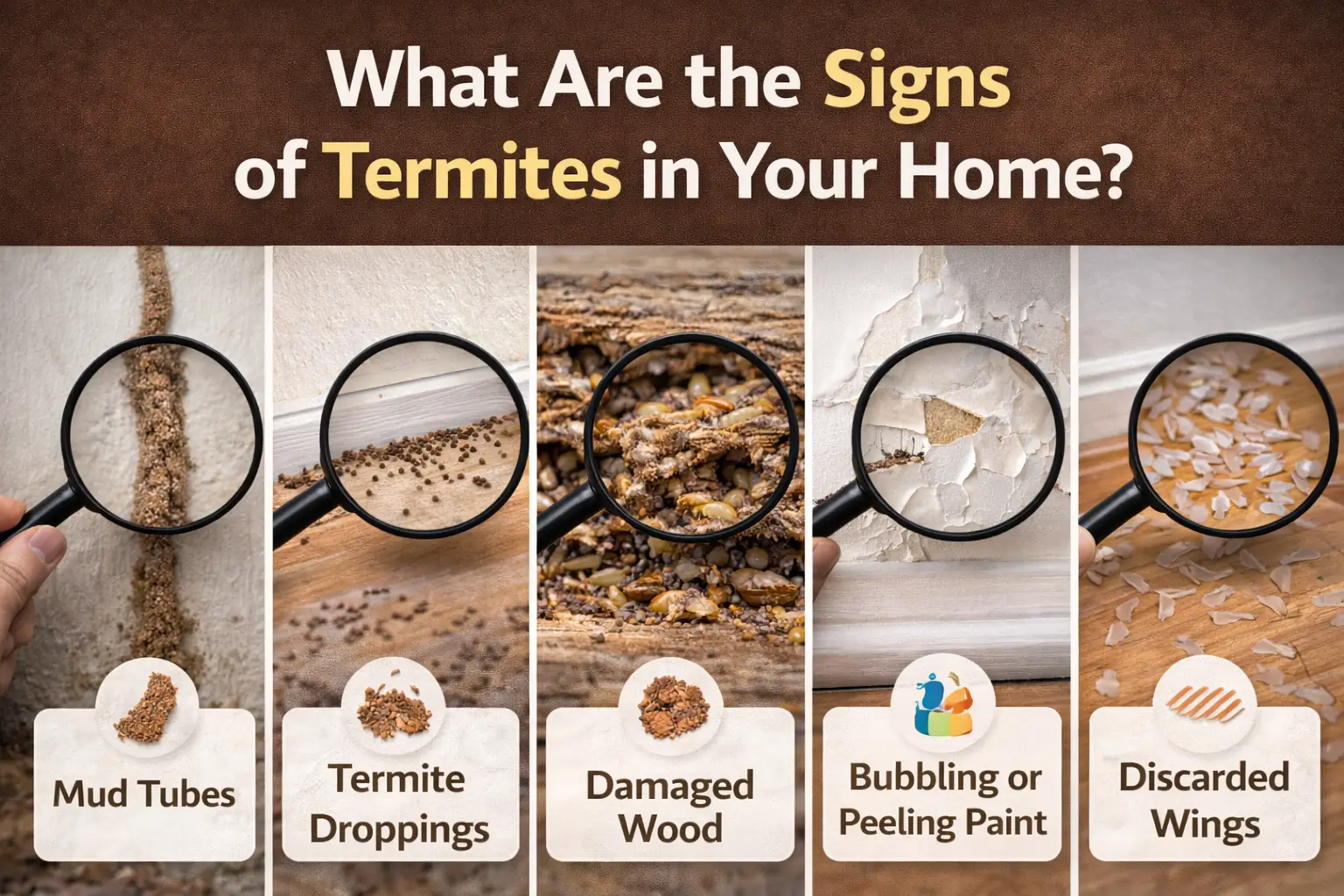 signs of termites in home