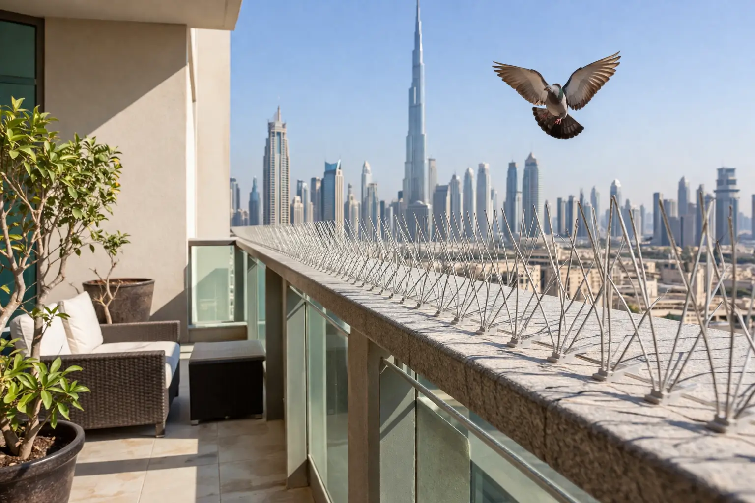 how to keep birds away from your outdoor spaces in dubai