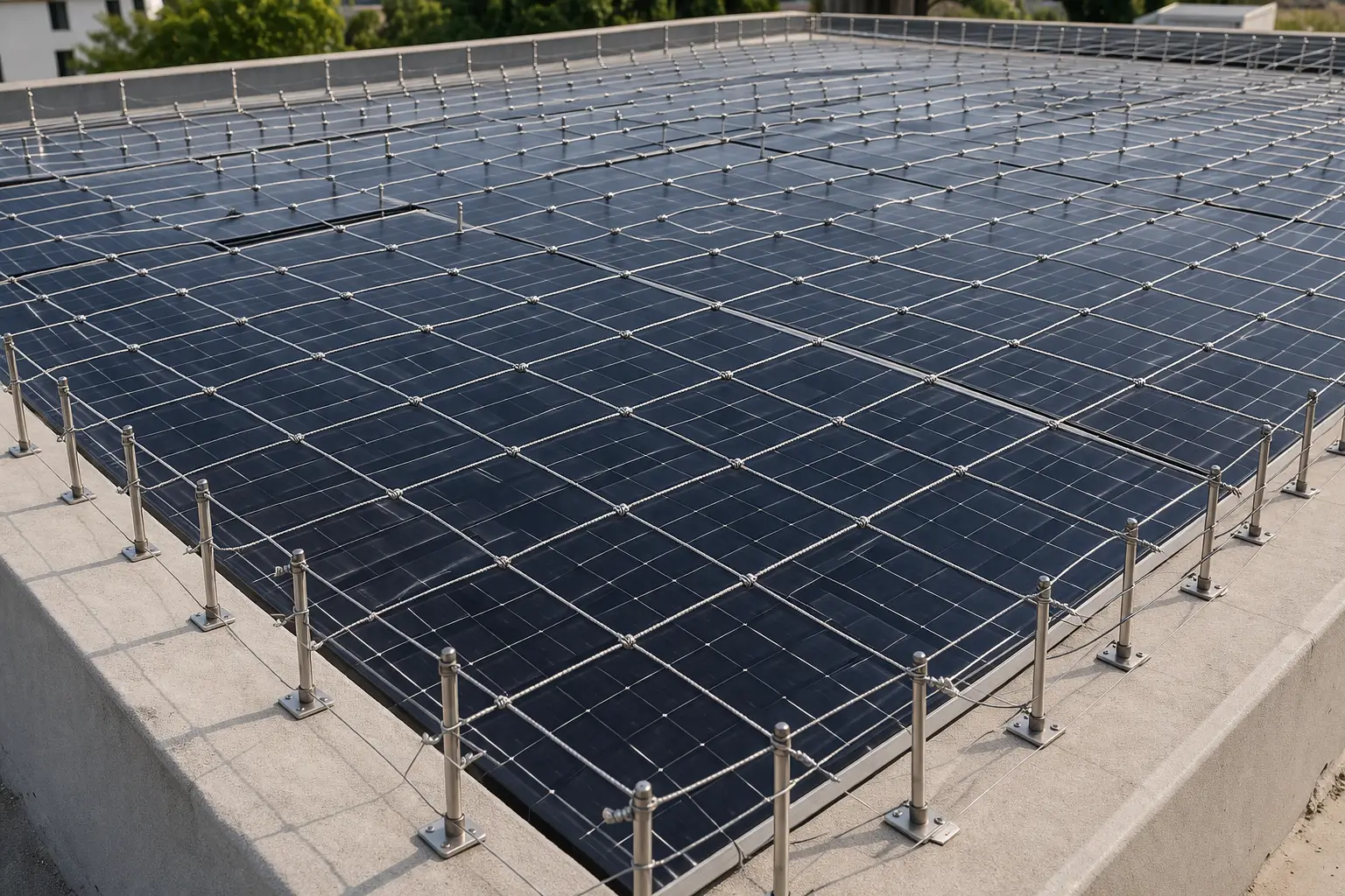 post and wire grid system