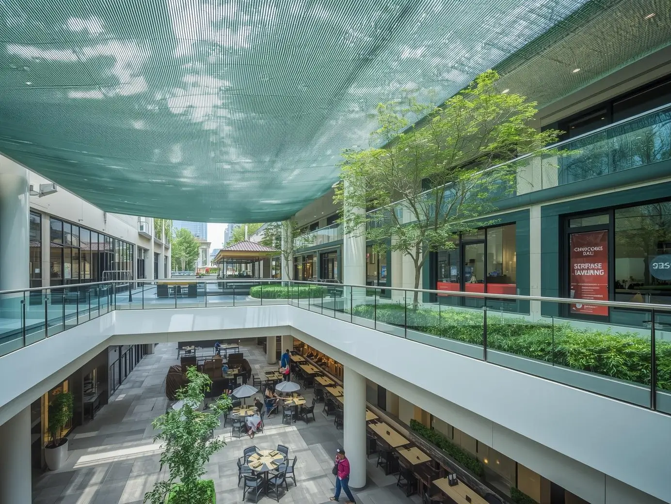 retail & shopping center bird netting