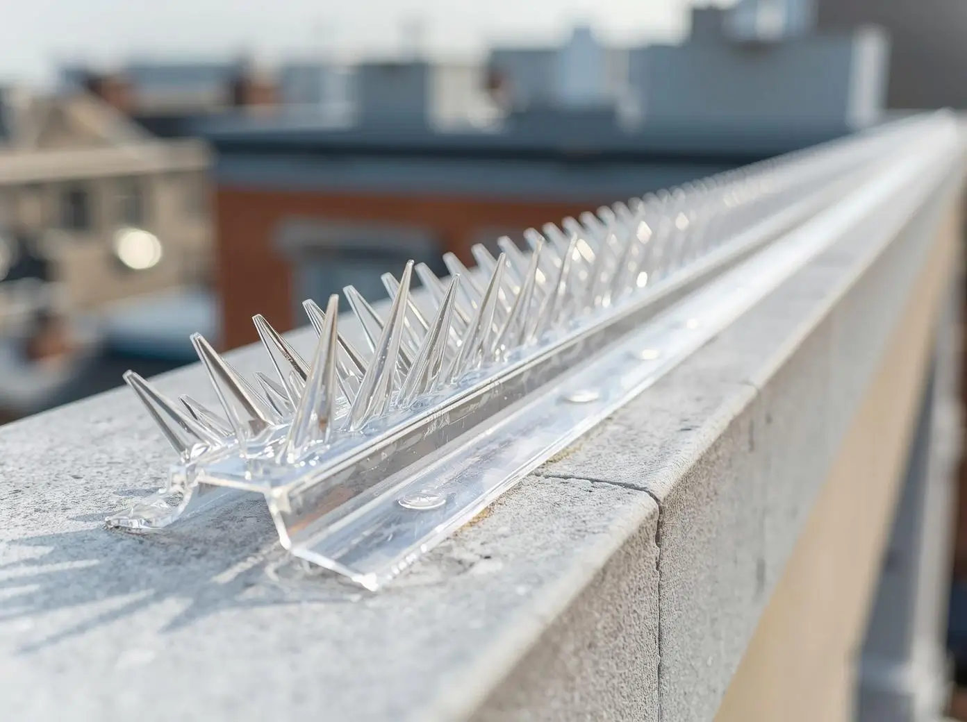 transparent clear bird spikes