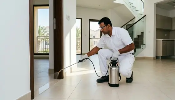 residual spray barrier application