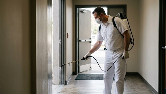 residual surface spraying