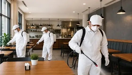restaurant food facility disinfection image