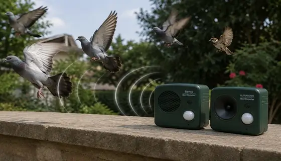 sonic ultrasonic bird repellers