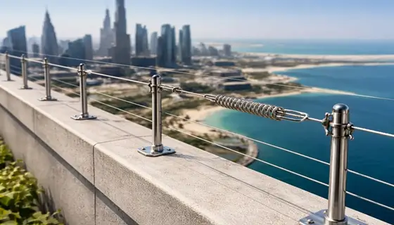stainless steel post wire installation