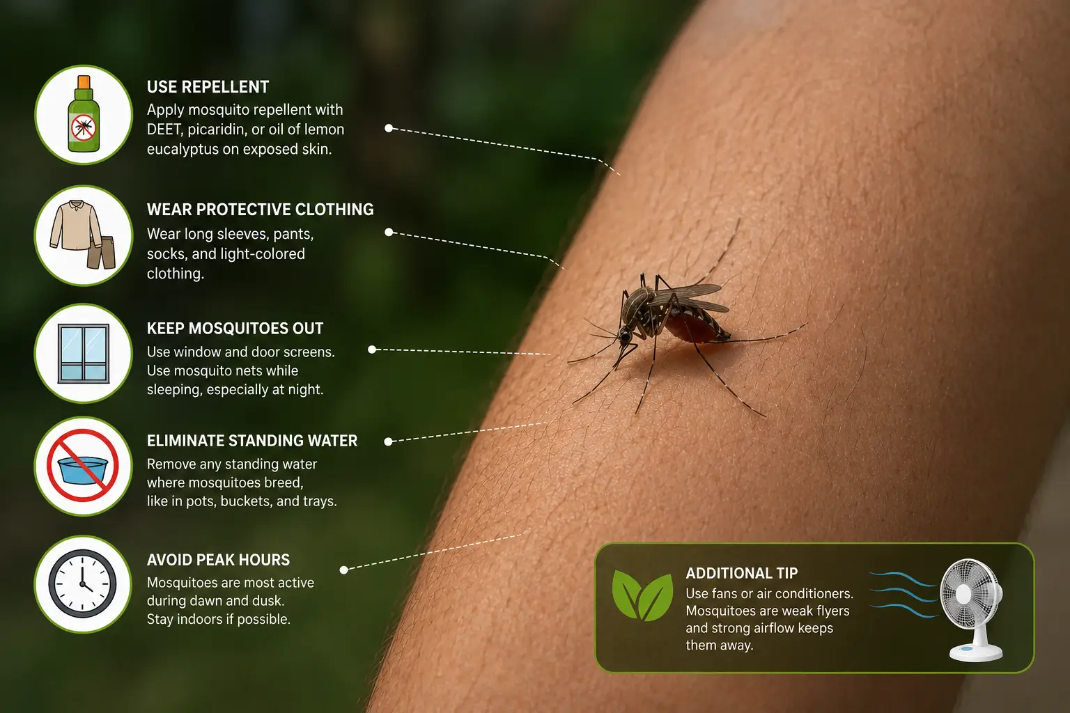 how to stop mosquitoes from bites