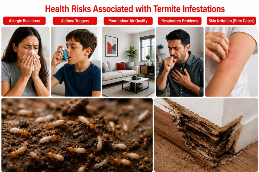 health risks associated with termite infestations