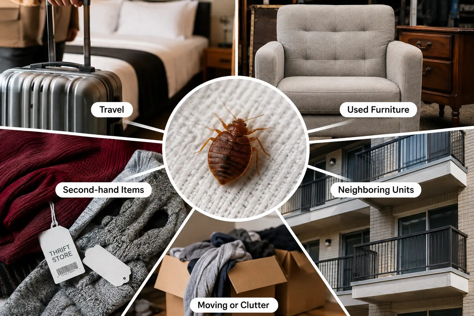 cause of bed bug infestations