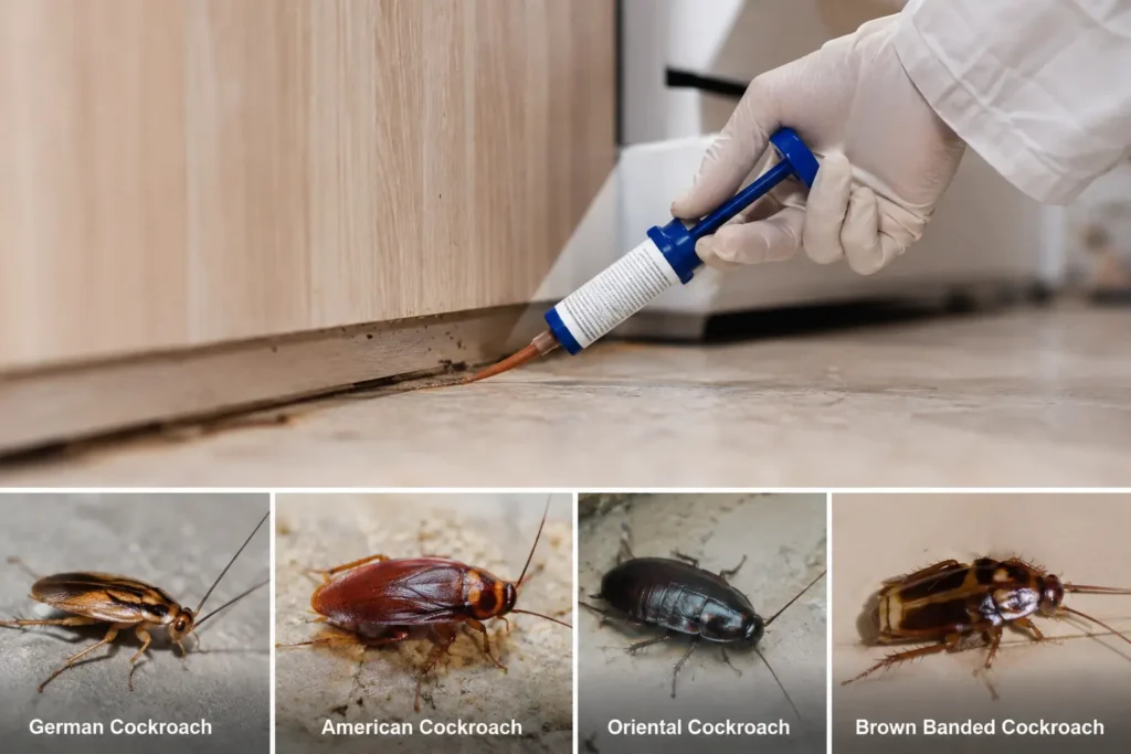 types of cockroaches
